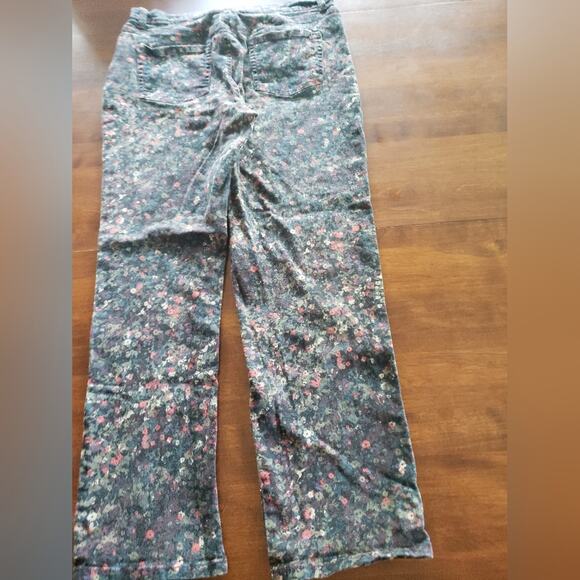 Gloria Vanderbilt 14 girls floral multi color jeans - Picture 2 of 5
